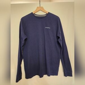 Patagonia Line Logo Ridge Mountain Responsibili-tee Long Sleeve Shirt Mens Large